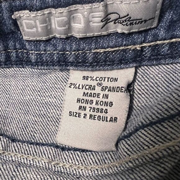 Chico’s Platinum straight leg denim jeans 5 pkt size 2 / 12 - Picture 4 of 7